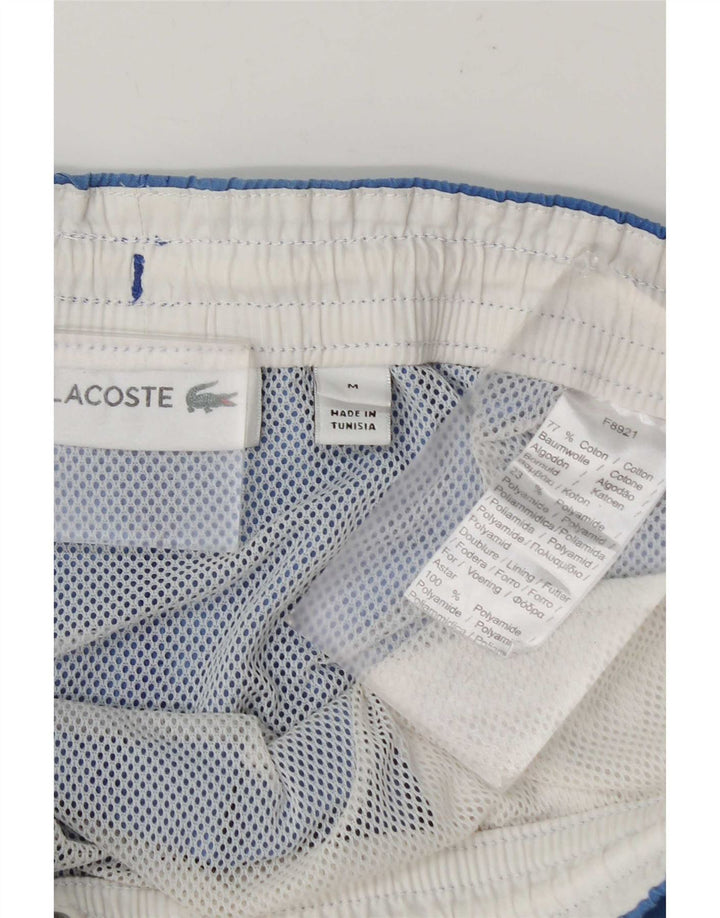 Pantaloni scurți de înot Lacoste pentru bărbați, bumbac albastru mediu
