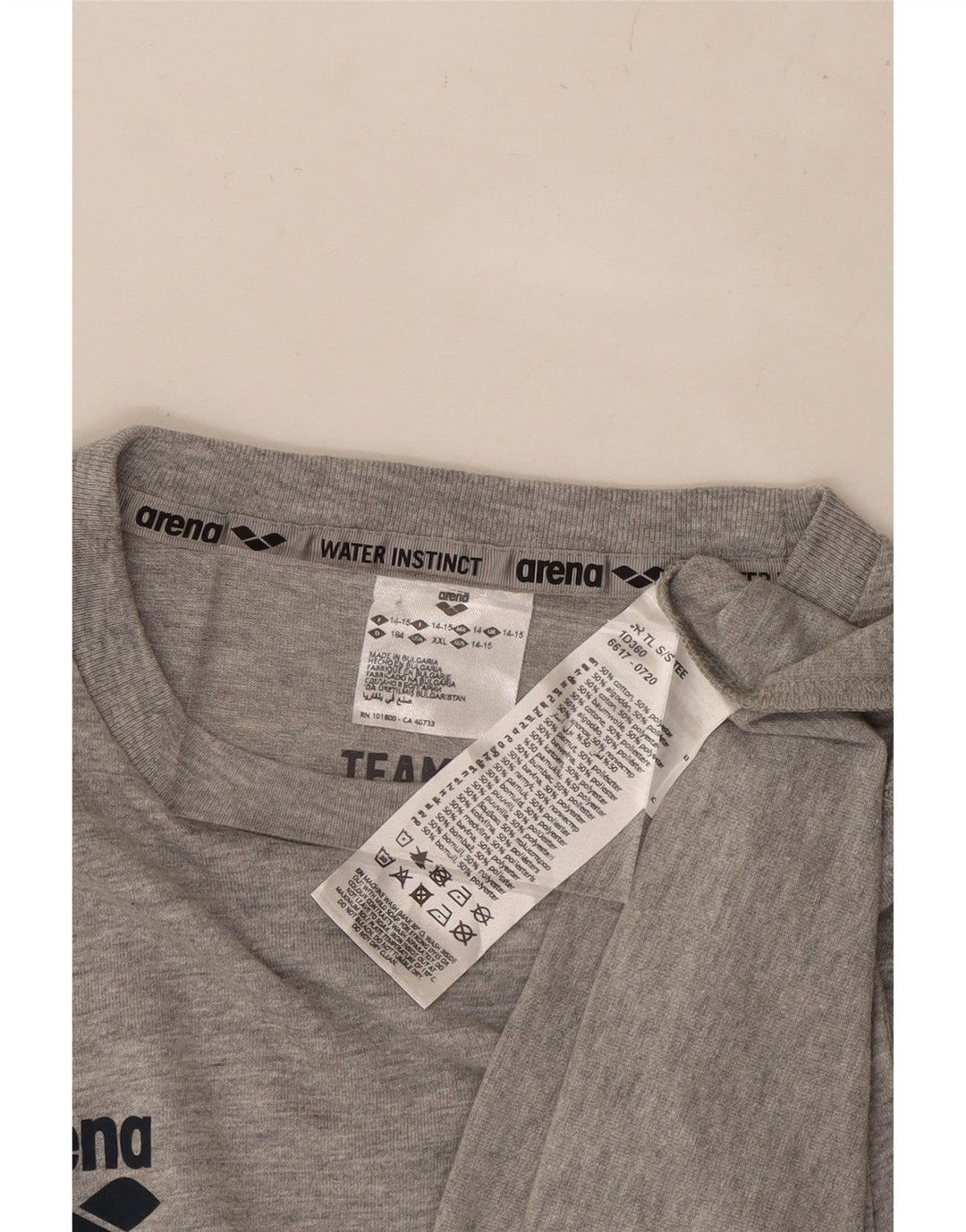 Tricou Băieți ARENA Top 14-15 Ani Gri Bumbac