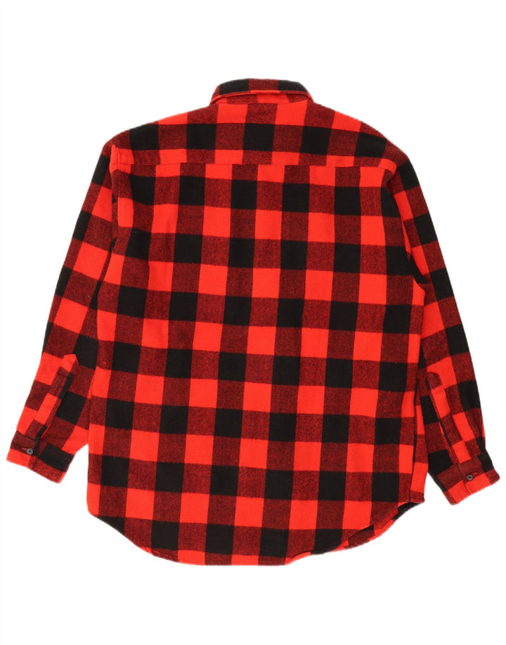 Raport Cămașă de flanel Lumberjack pentru bărbați, roșu mediu Gingham