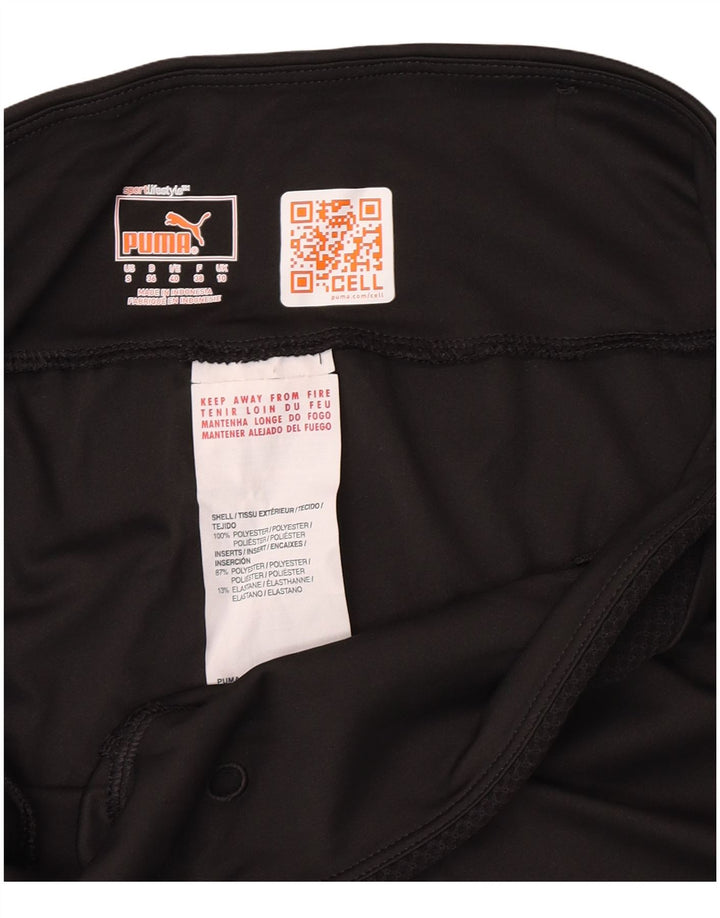 Pantaloni scurti sport Bermuda Puma pentru femei UK 10, poliester negru mic