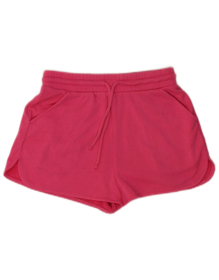 Pantaloni scurti sport Zara pentru femei UK 8 Small Pink Poliester