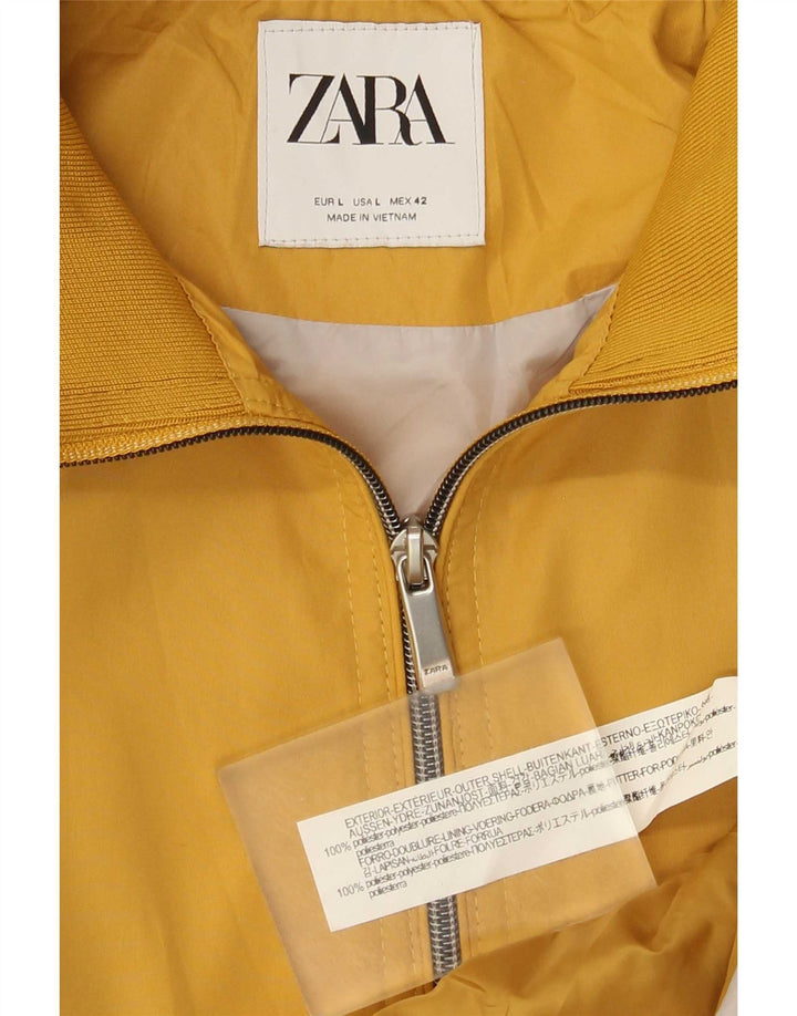Bomber pentru bărbați Zara UK 40, mare, galben din poliester