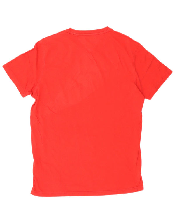 Tricou Tommy Hilfiger pentru bărbați Top mare bumbac roșu