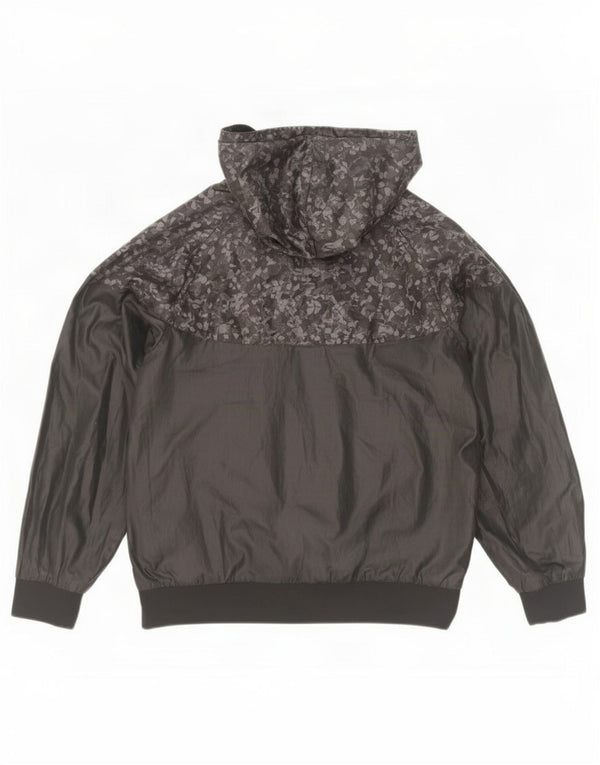 Jachetă de trening cu glugă Nike pentru băieți 10-11 ani, camuflaj mediu negru