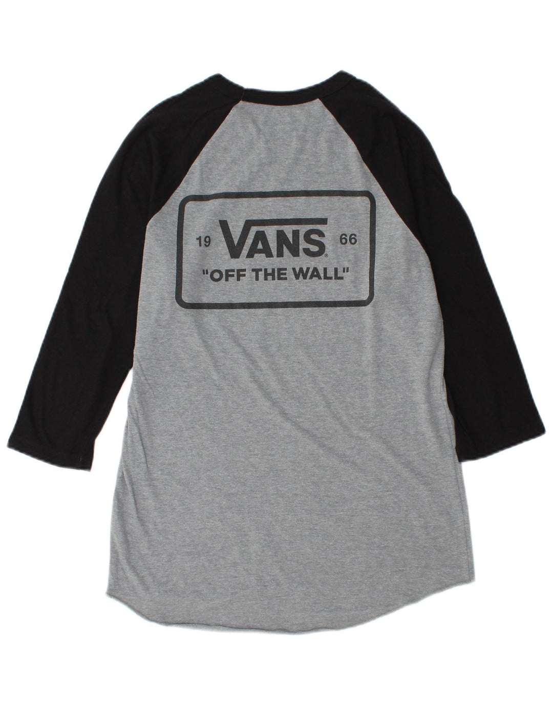 Vans pentru bărbați cu mânecă 3/4 cu grafică, bumbac, gri mic