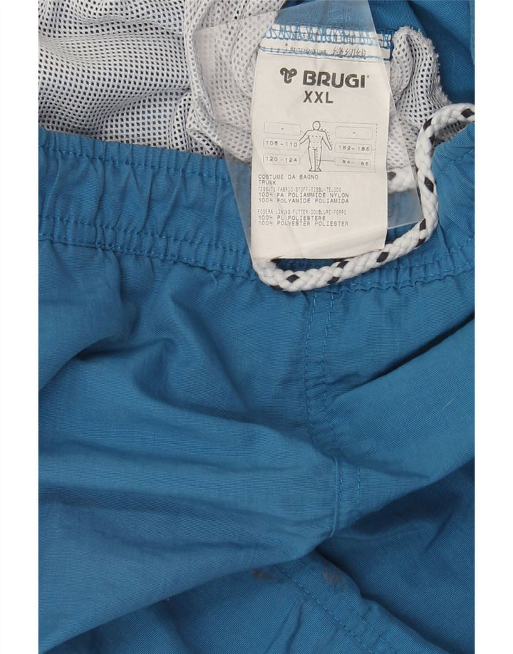 Pantaloni scurți de înot grafic pentru bărbați Brugi 2XL poliamidă albastră