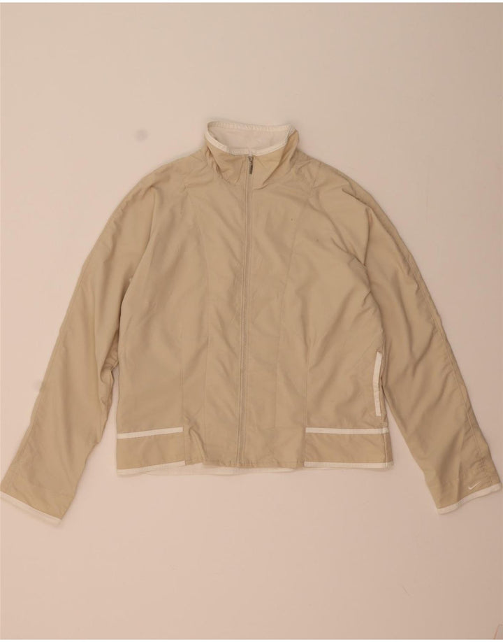 Jachetă de trening pentru femei Nike US 12/14, mare, bej, poliester