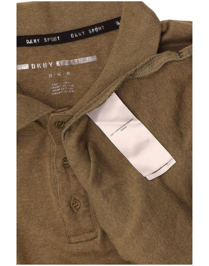 Tricou polo pentru bărbați Dkny, bumbac kaki mediu