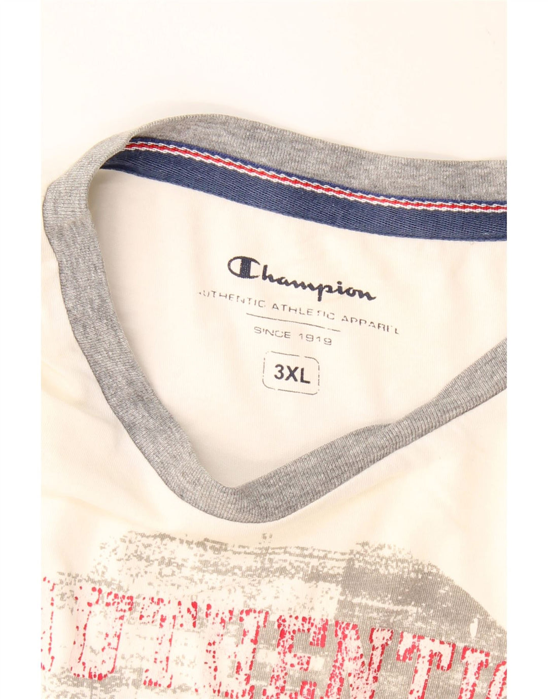 CHAMPION Mens Graphic T-Shirt Top 3XL White