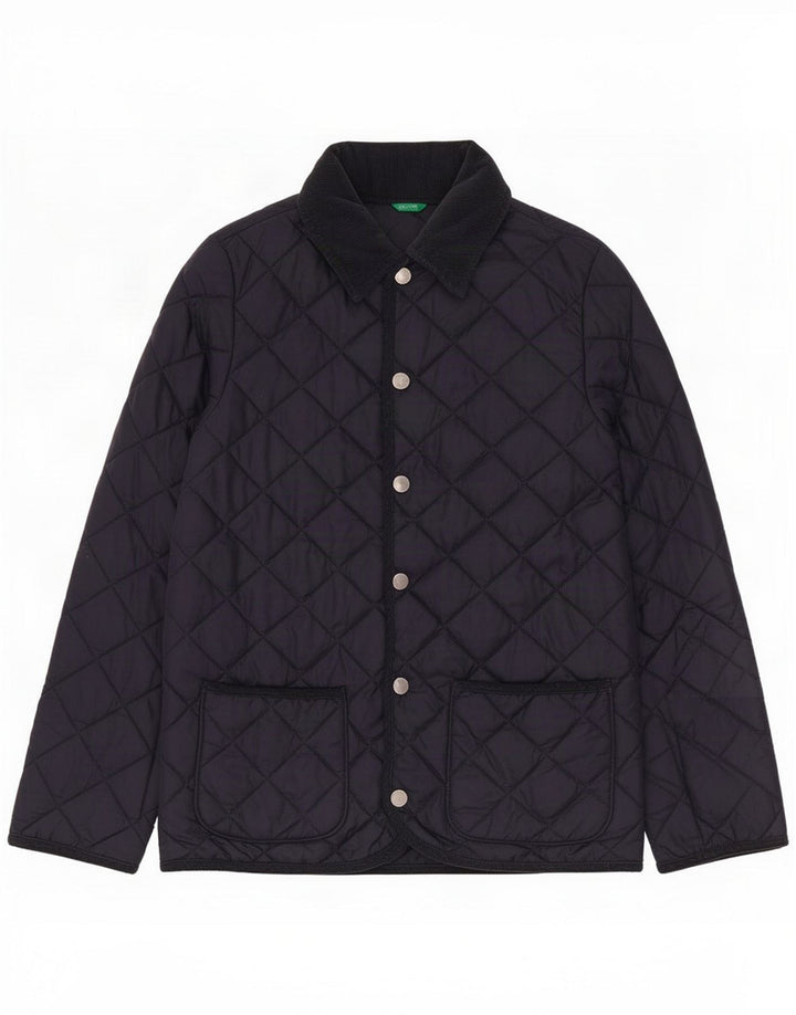 Beneton Boys Quilted Jacket 11-12 ani 2XL bleumarin poliamidă