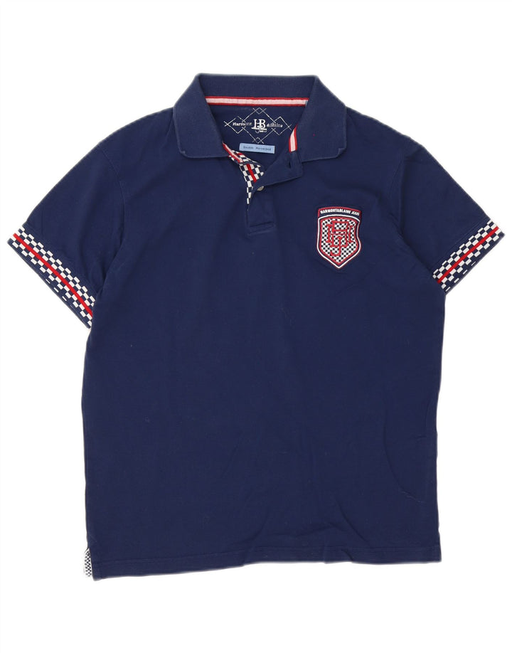 Tricou polo Harmont & Blaine pentru bărbați, bumbac, albastru bleumarin