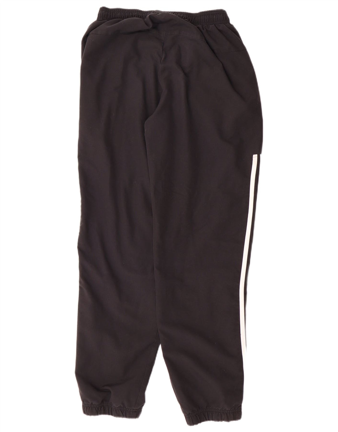 Pantaloni de trening Adidas pentru bărbați, poliester cu dungi medii, negre