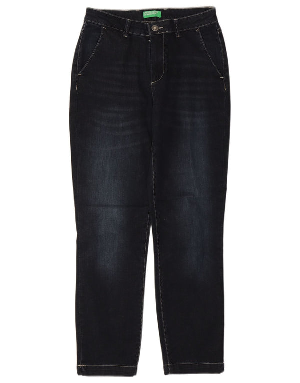 Blugi slim pentru femei Benetton UK 6 XS W24 L26 Bumbac bleumarin