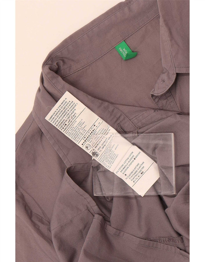 Pulover pentru femei Benetton UK 10 Bumbac gri mic