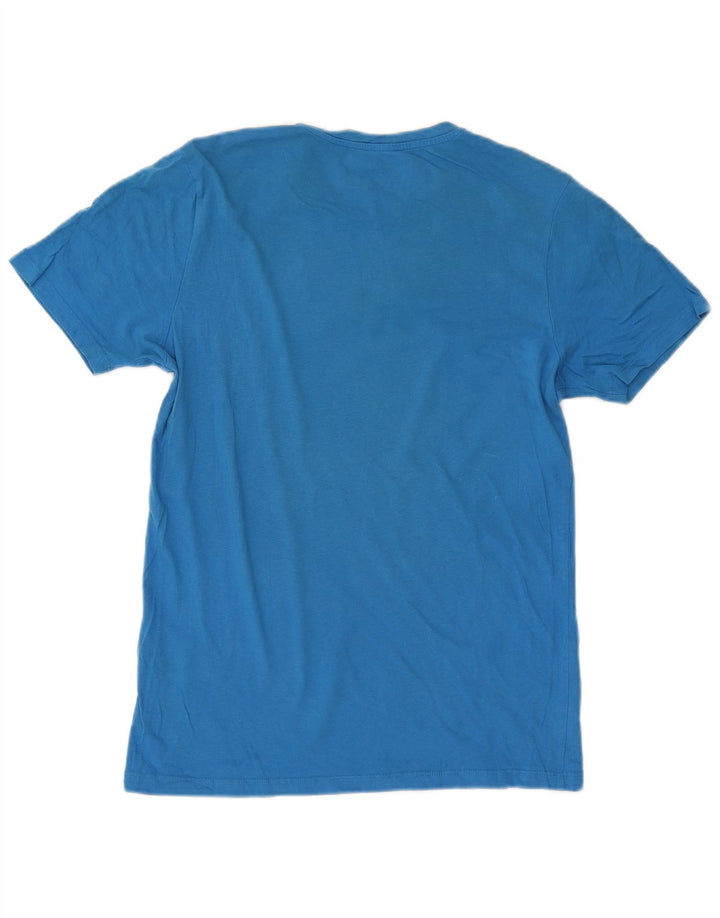 Tricou grafic Jack & Jones Slim Fit pentru bărbați Top mare din bumbac albastru