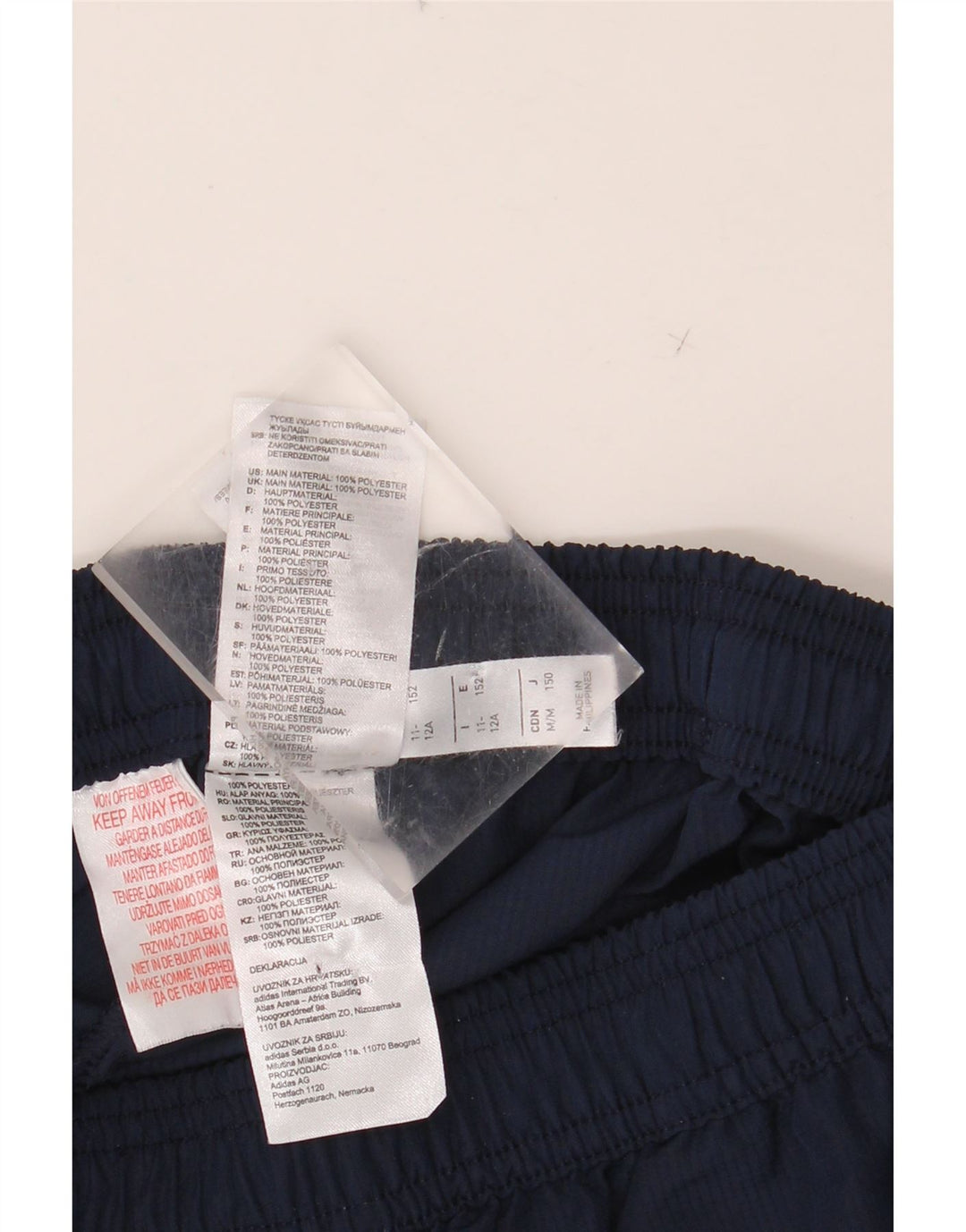 Pantaloni de trening ADIDAS Arsenal pentru baieti 11-12 ani poliester bleumarin