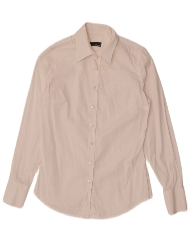 Cămașă Fred Perry pentru femei UK 10 Small White