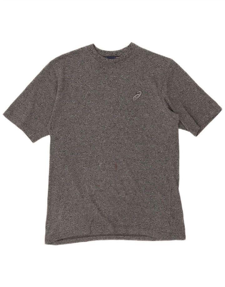 Tricou pentru bărbați Asics Top mic, gri, bumbac cu pete