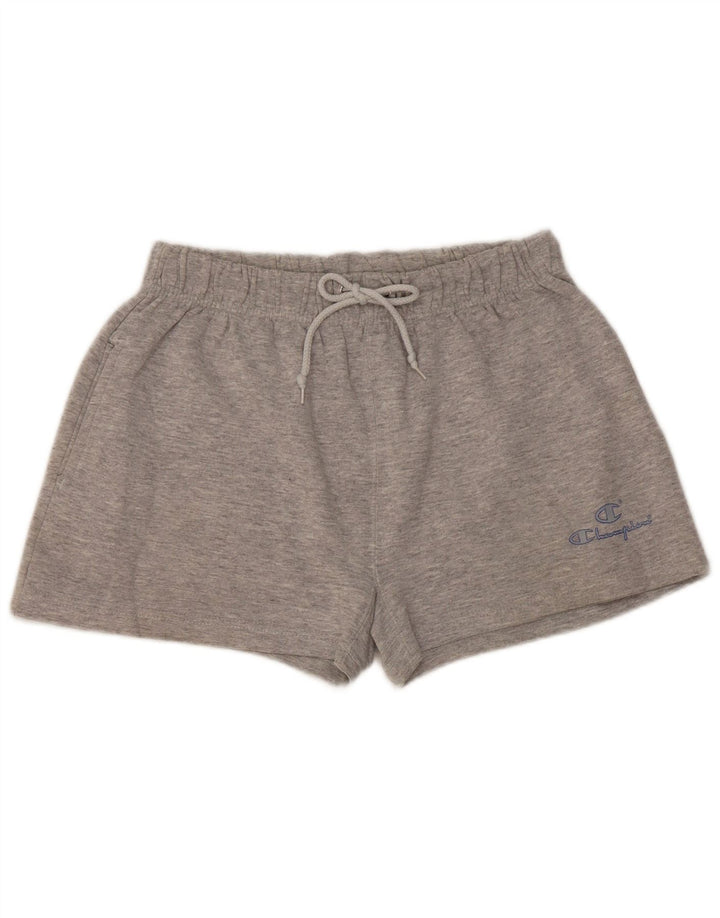Pantaloni scurți sport Champion pentru femei UK 14, bumbac gri mediu