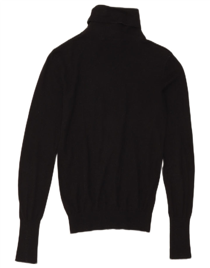 Pulover cu gât rulat Zara pentru femei UK 10 Mic Negru Modal