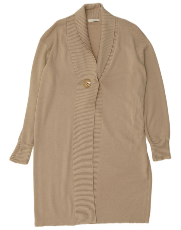 Pulover cardigan cu paragate pentru femei Marks & Spencer UK 18 XL Bej