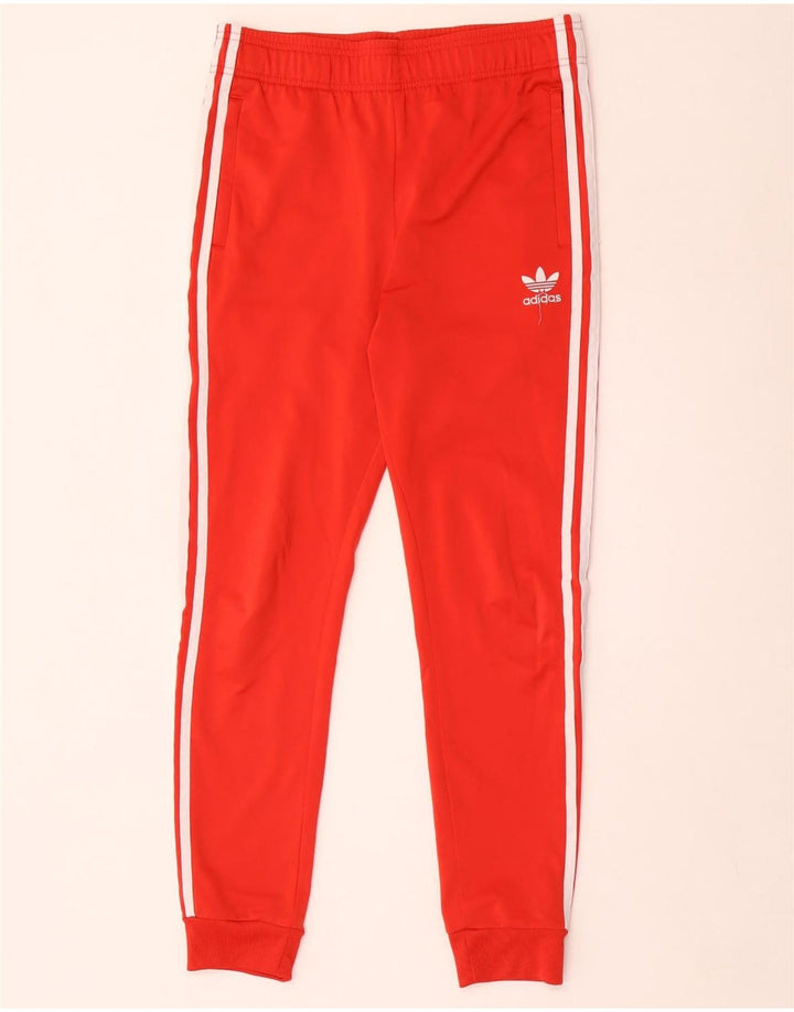 Adidas Băieți Pantaloni Trening Pantaloni Joggeri 13-14 Ani Poliester Roșu