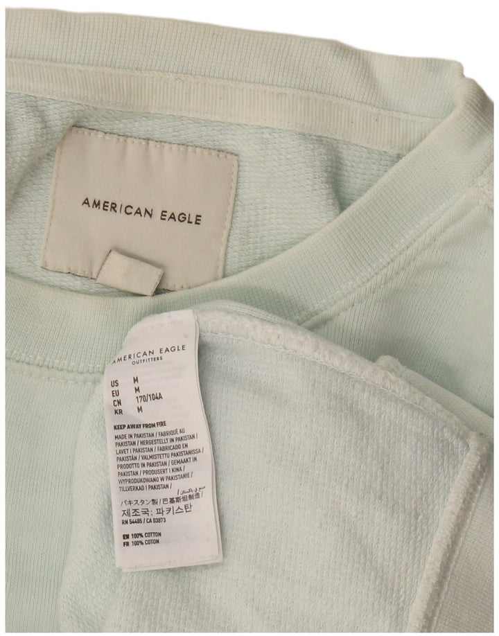 AMERICAN EAGLE Hanorac grafic pentru bărbați Pulover Bumbac albastru mediu