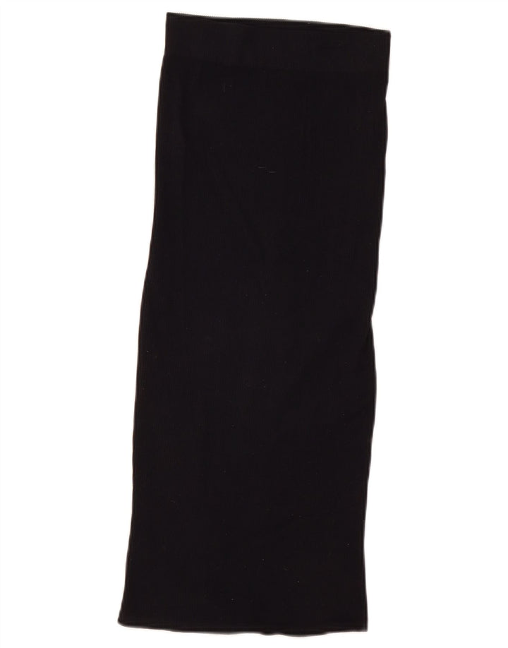 Fusta Maxi Femei Zara Mică W26 Nylon Negru