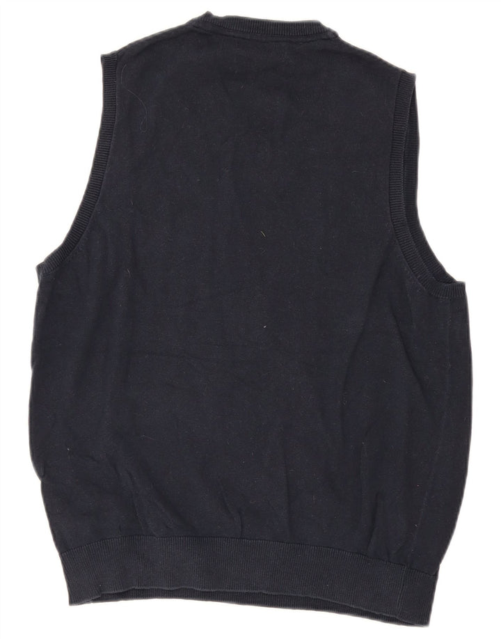 Marks & Spencer Vestă pentru bărbați Tank Top Bumbac Mediu Bleumarin