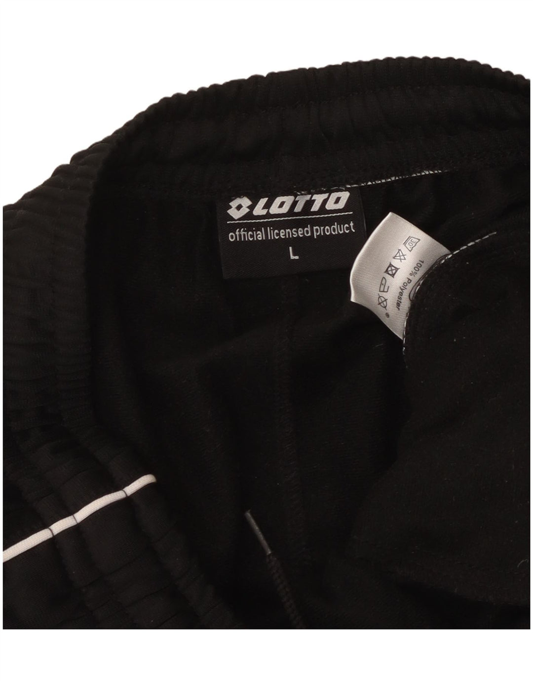 Pantaloni de trening pentru bărbați Lotto Pantaloni de jogging Mari Poliester negru