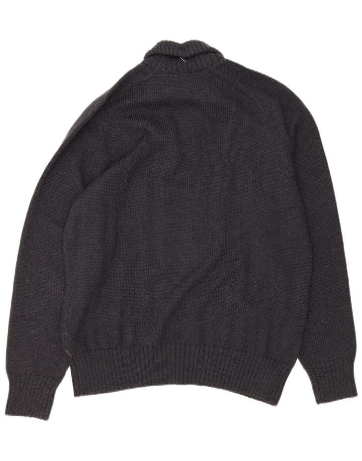 Pulover pentru bărbați Hugo Boss Slim Fit, cu gât cu nasturi, XL, gri