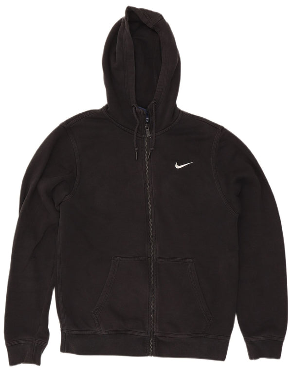 Pulover Nike pentru bărbați, cu fermoar, bumbac, negru