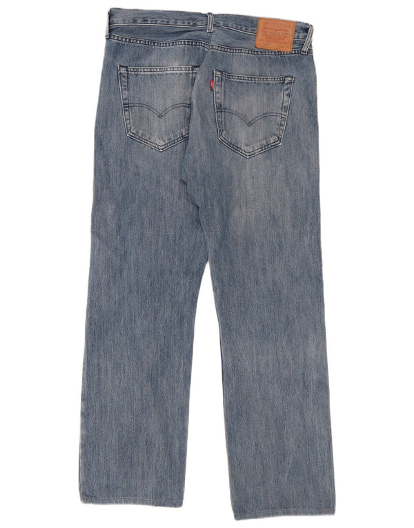 Blugi drepti pentru bărbați Levi's 501 W36 L32 Bumbac albastru