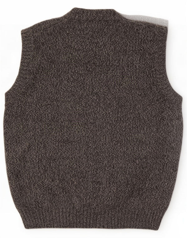 Pierre Cardin Mens Vest Tank Top Small Grey Flecked Cashmere