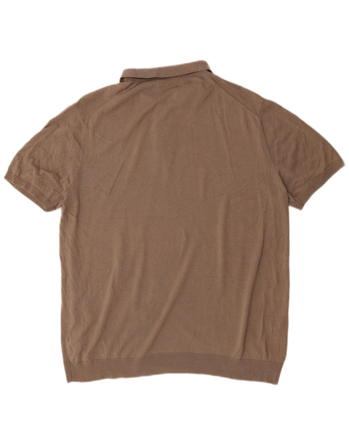 Tricou polo pentru bărbați Marks & Spencer, XL, gri, mătase