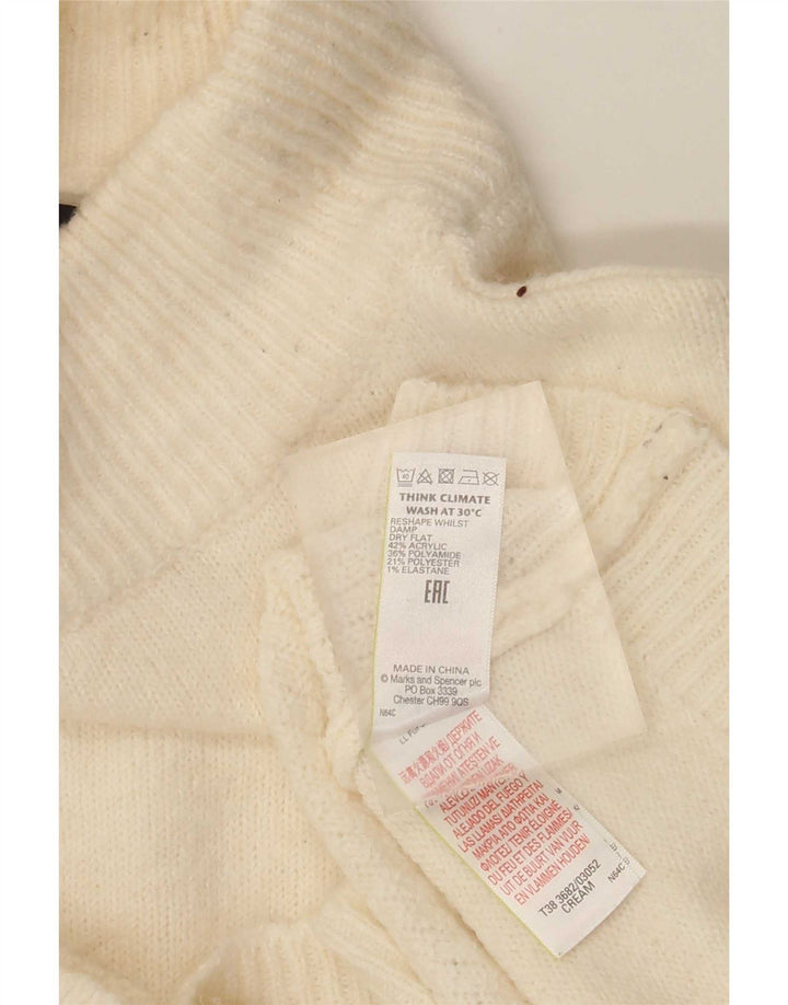 Pulover cu gât țestoasă pentru femei Marks & Spencer UK 10 Mic Bej