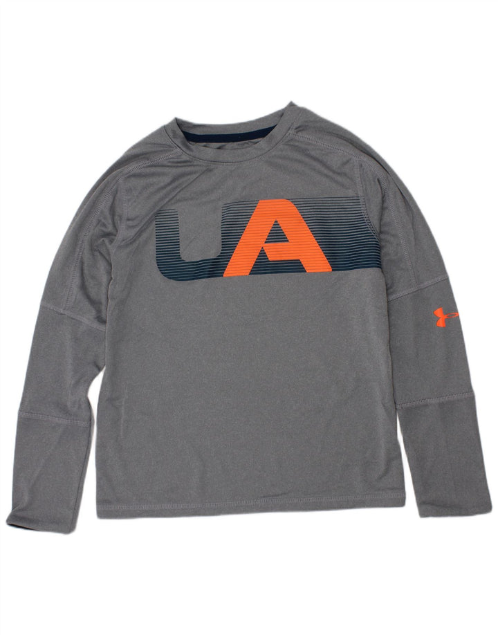 Under Armour Boys Graphic Top mânecă lungă 6-7 ani XS gri