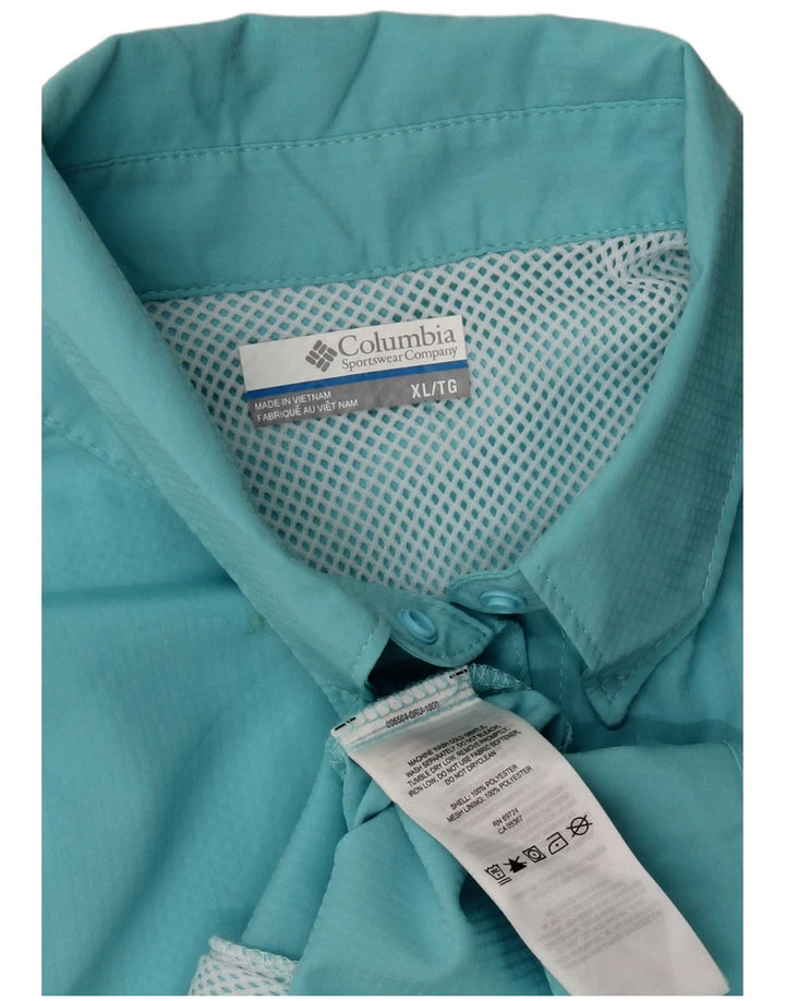 Cămașă Columbia pentru femei UK 18 XL Turcoaz Poliester