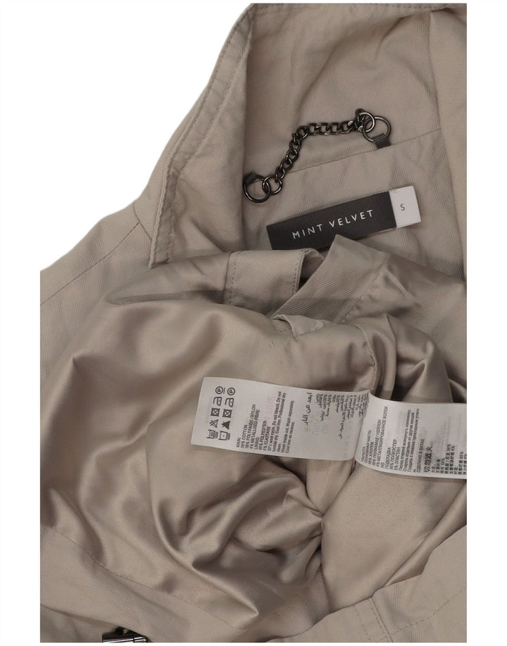 MINT VELVET Jachetă utilitare pentru femei UK 10 Small Grey Bumbac
