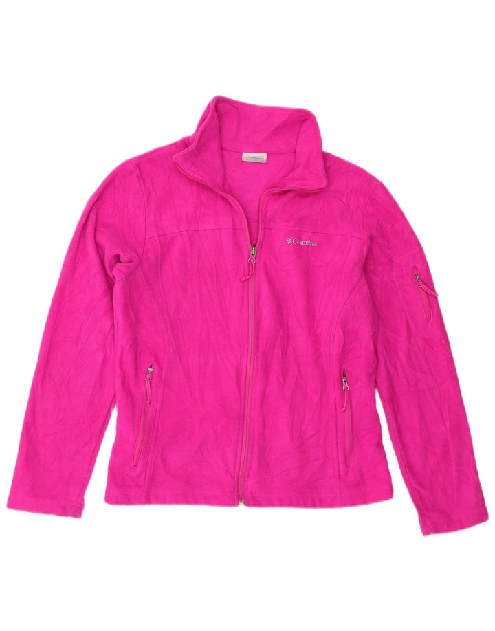 Jachetă fleece Columbia pentru femei UK 14, poliester roz mediu