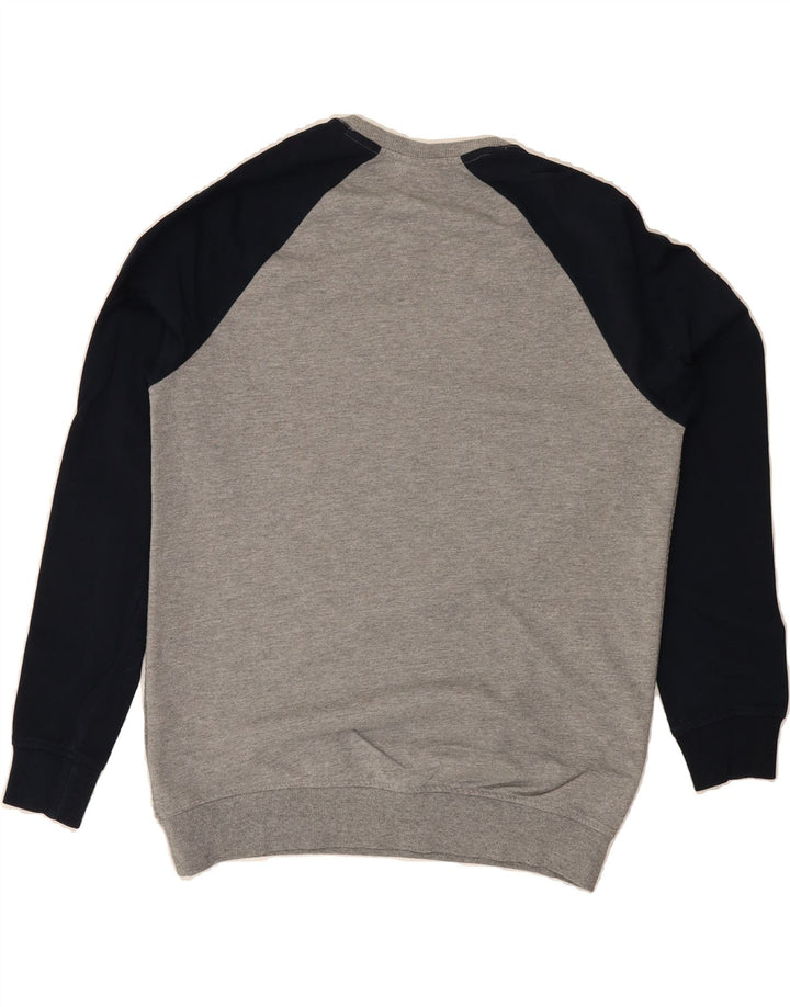 U.S. POLO ASSN. Mens Sweatshirt Jumper Large Grey Colourblock Polyester Vintage U.S. Polo Assn. and Second-Hand U.S. Polo Assn. from Messina Hembry 