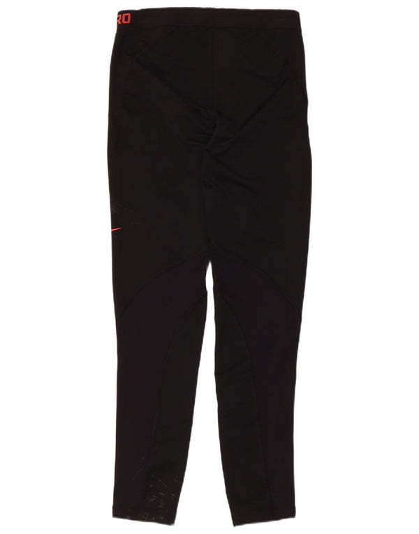 Leggings grafic Nike pentru femei UK 14, mare, negru, poliester