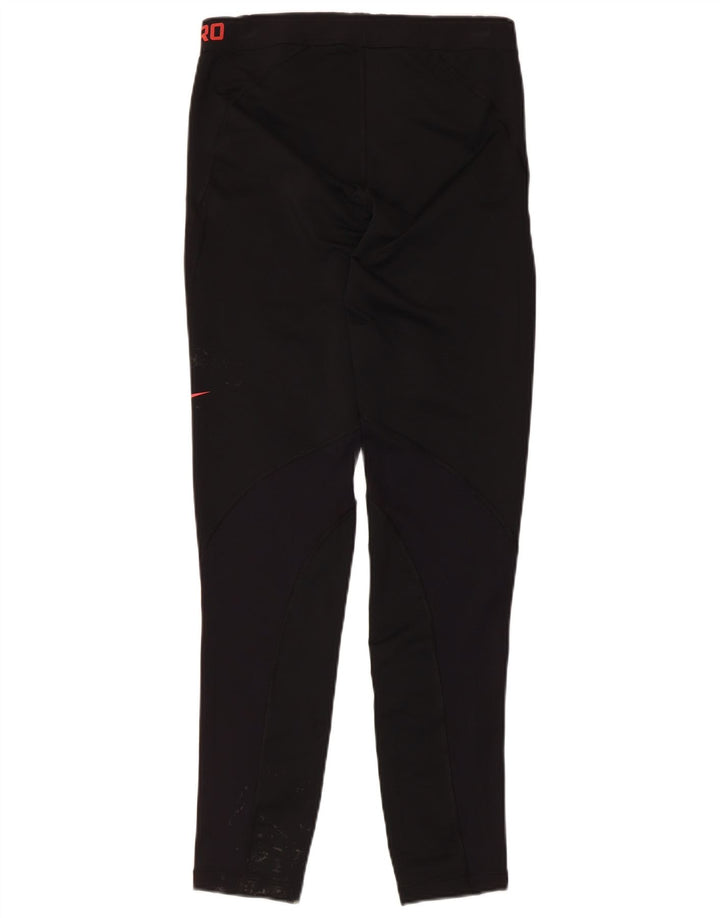 Leggings grafic Nike pentru femei UK 14, mare, negru, poliester