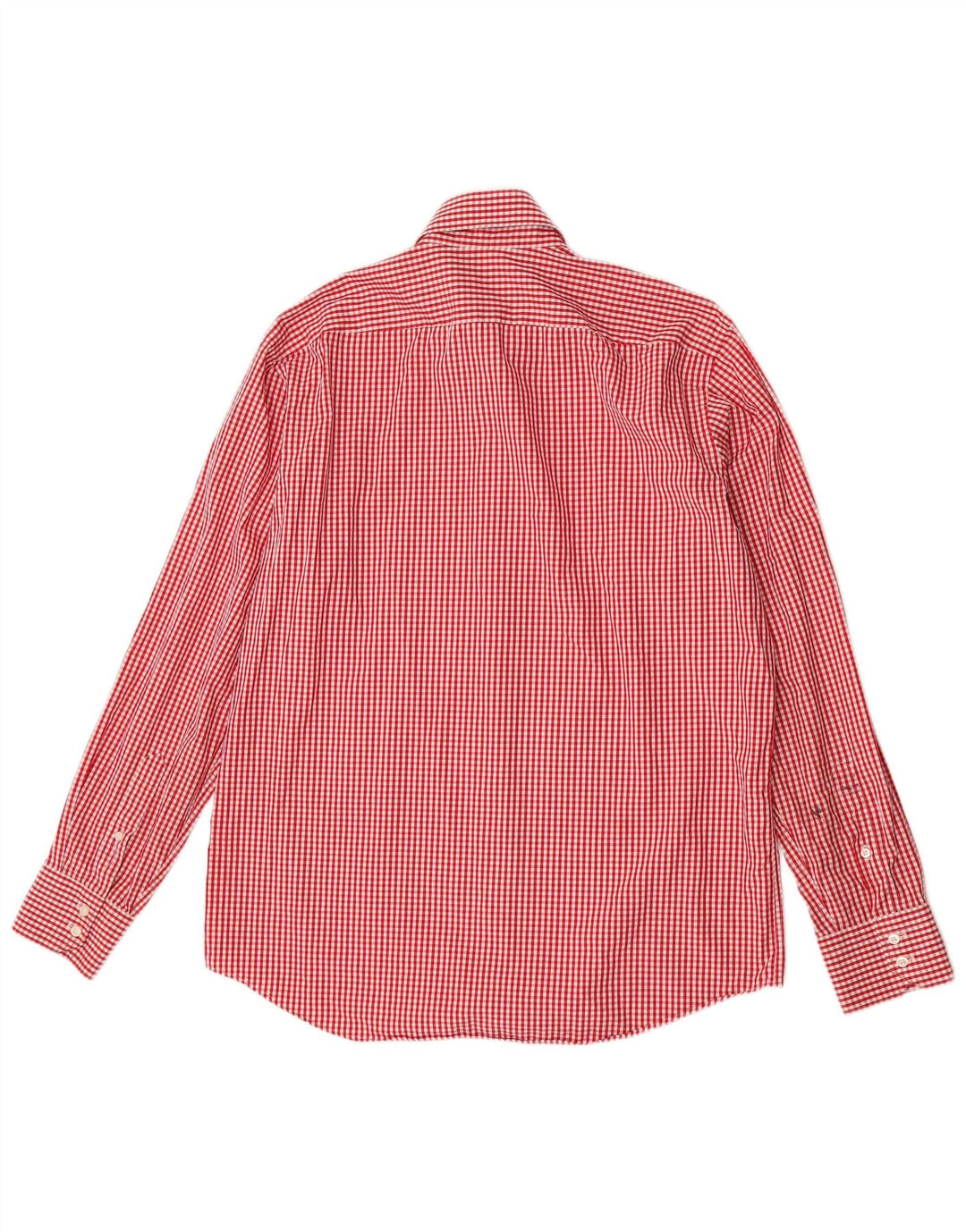 Cămașă pentru bărbați Hugo Boss Regular Fit Mărimea 41 16 Bumbac mare roșu Gingham