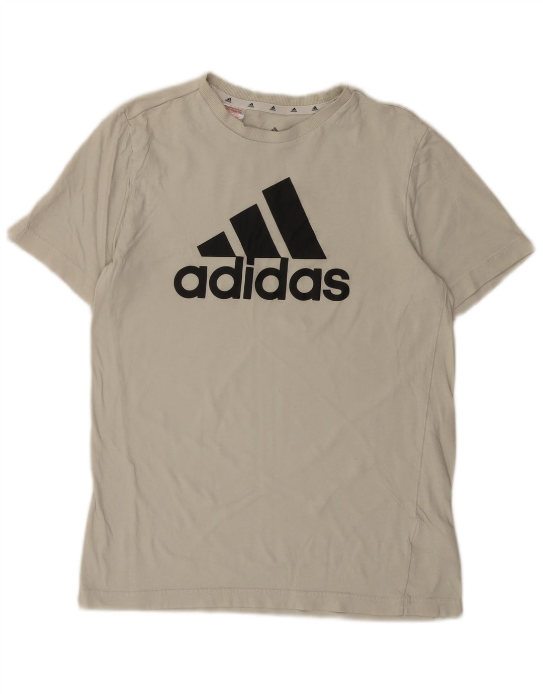 Tricou grafic Adidas pentru băieți Top 15-16 ani Bumbac alb