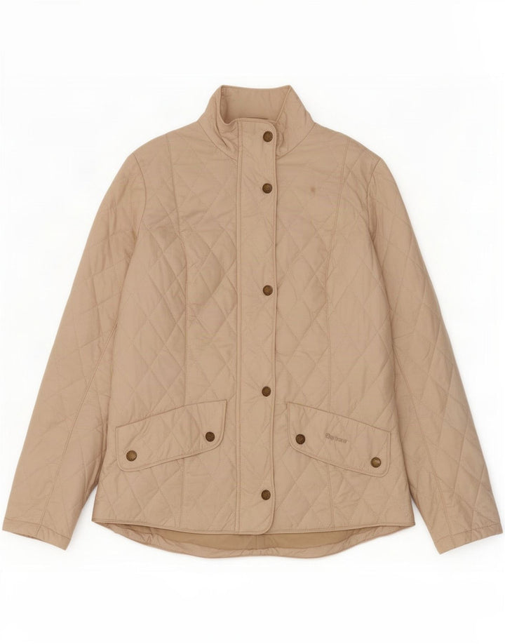 Jachetă matlasată Barbour pentru femei UK 14 mare, bej, nailon
