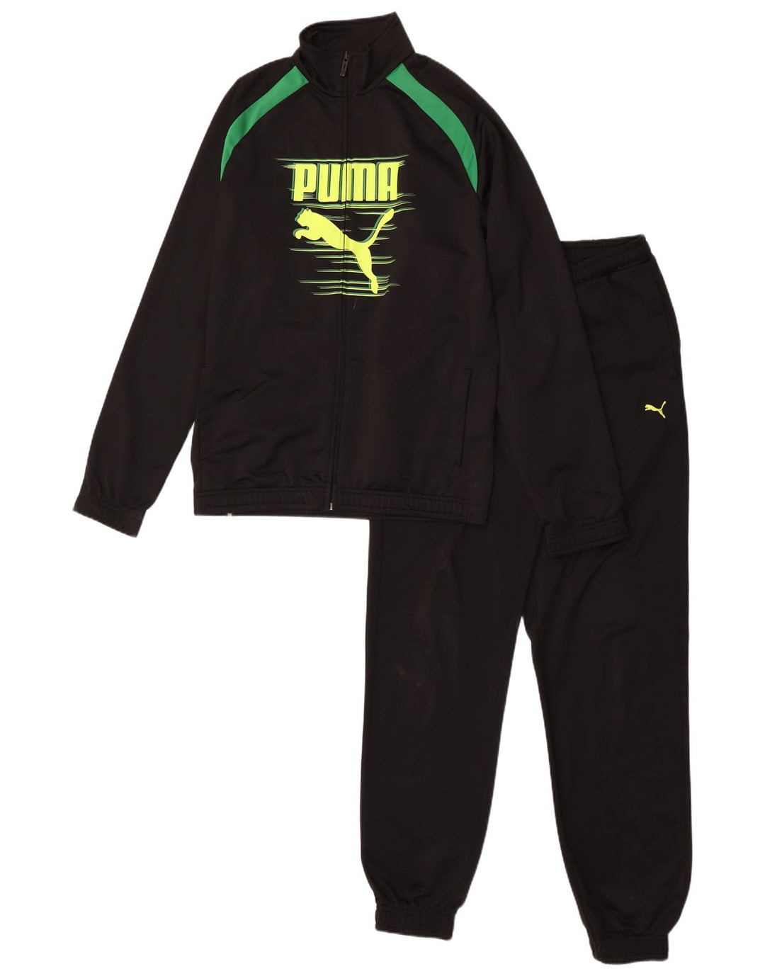 Trening complet cu grafic Puma pentru băieți 15-16 ani, negru, color block