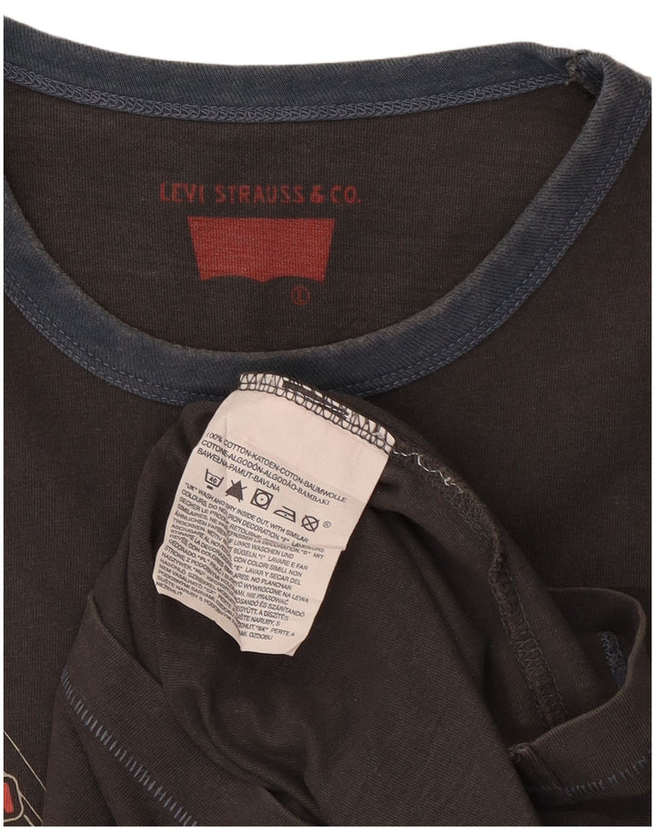 Tricou grafic pentru bărbați Levi's Top mare bumbac gri