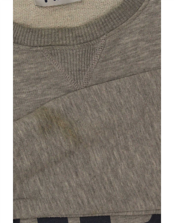 Hanorac grafic pentru bărbați Fila Jumper mic, gri, bumbac cu pete