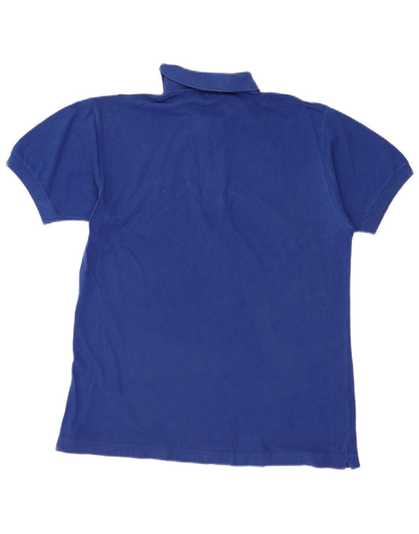 Tricou polo LACOSTE pentru bărbați, mărimea 4, bumbac albastru mediu